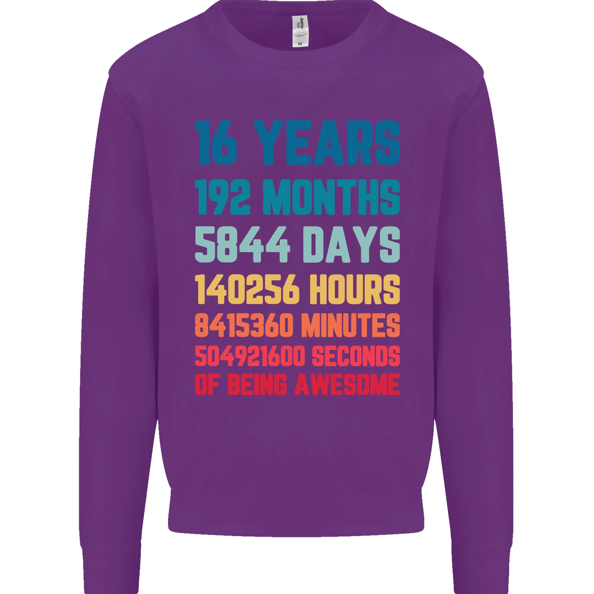 16th Birthday Men's Sweatshirt Jumper - 16 Years Old Gift for Him