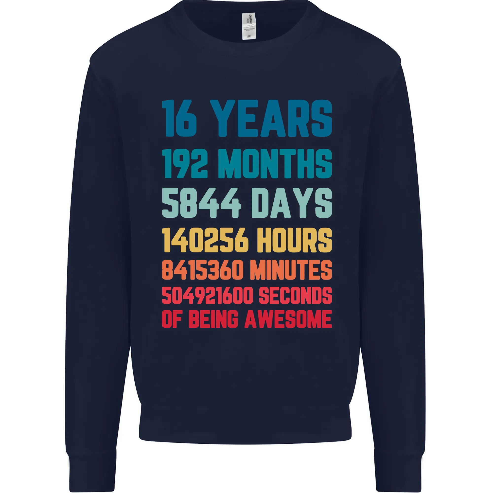16th Birthday Men's Sweatshirt Jumper - 16 Years Old Gift for Him