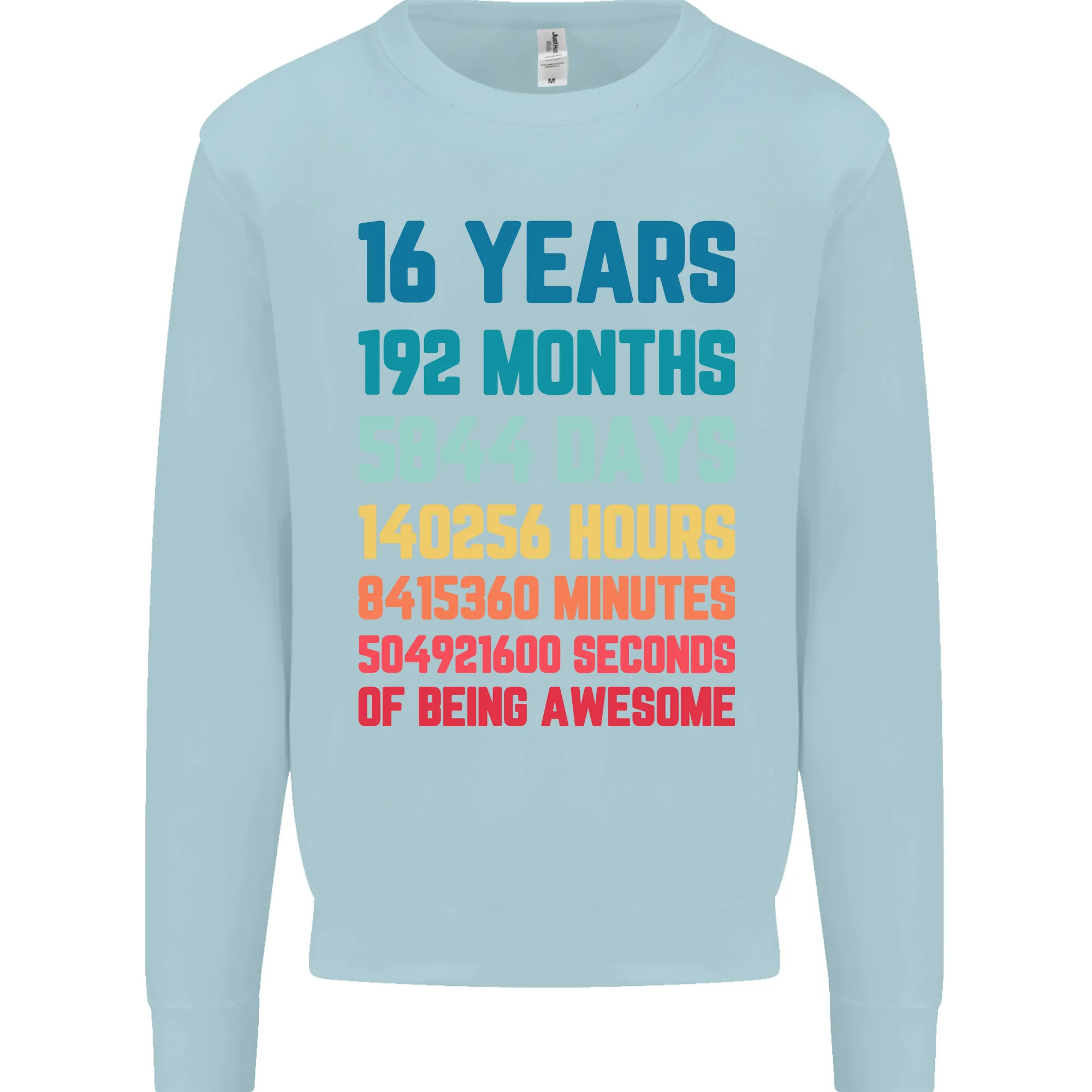 16th Birthday Men's Sweatshirt Jumper - 16 Years Old Gift for Him