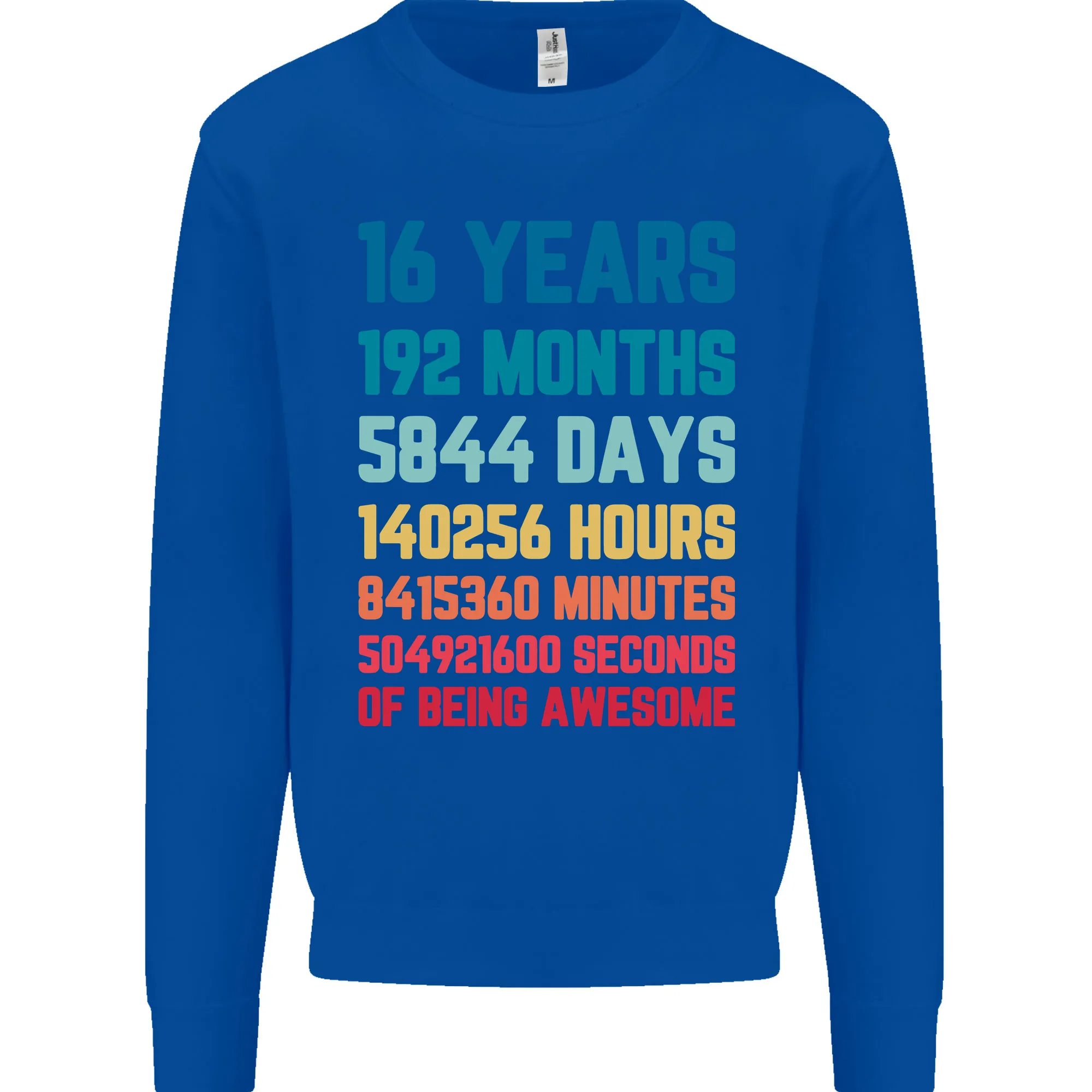 16th Birthday Men's Sweatshirt Jumper - 16 Years Old Gift for Him
