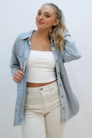 Aleena Chambray Shacket