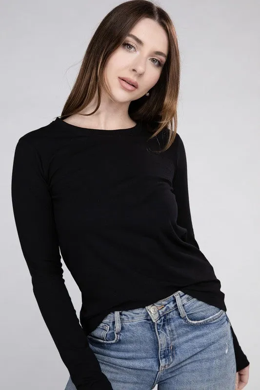 Amber Moon Basics: Long Sleeve Crew