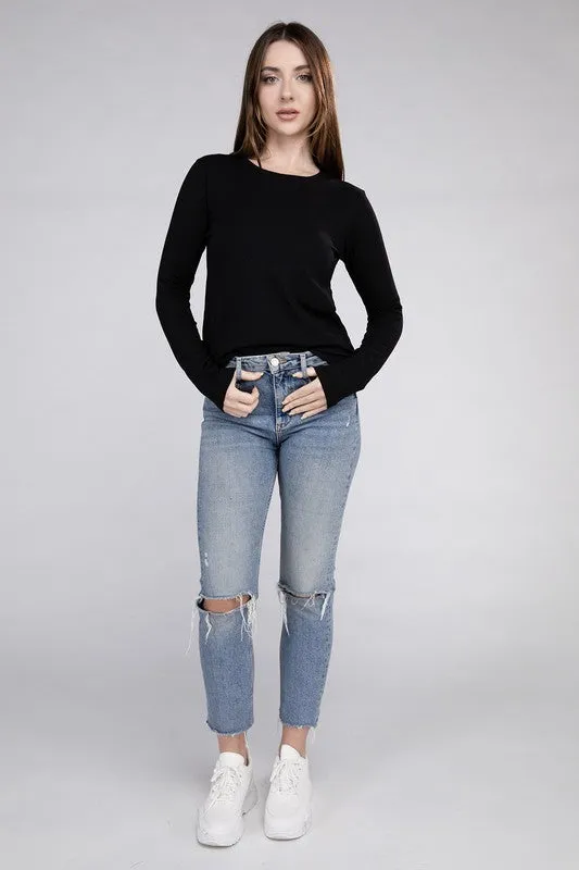 Amber Moon Basics: Long Sleeve Crew