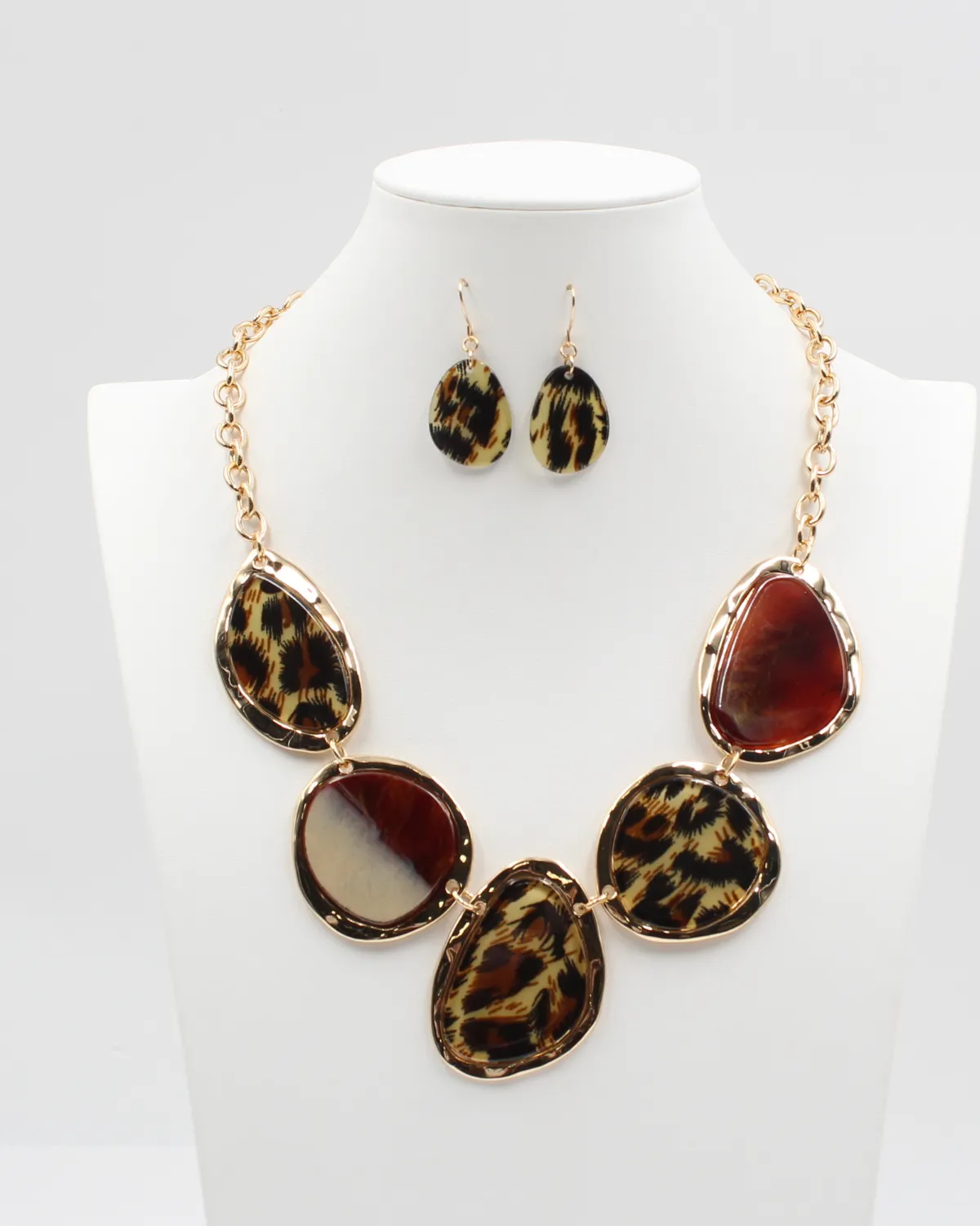 Animal Print Necklace Set