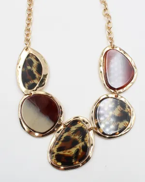 Animal Print Necklace Set