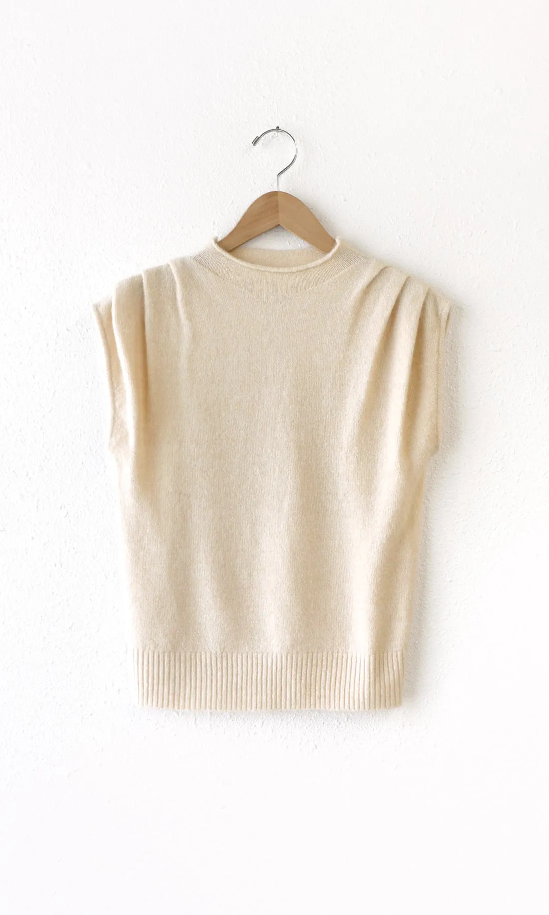 Arleta Sleeveless Funnel Knit Top