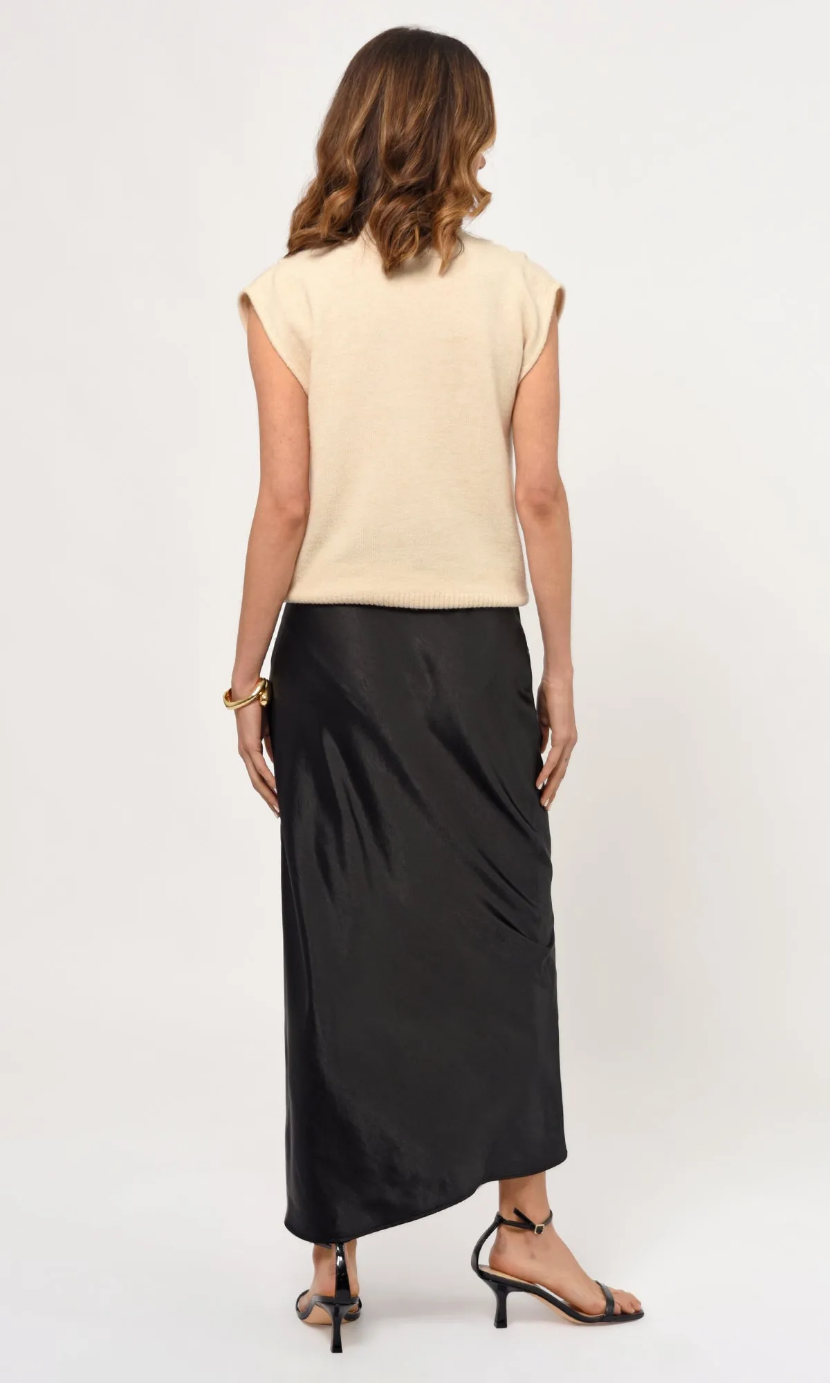 Arleta Sleeveless Funnel Knit Top