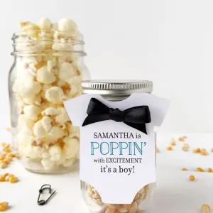 Baby Shower Popcorn Favor Tags It's a Boy
