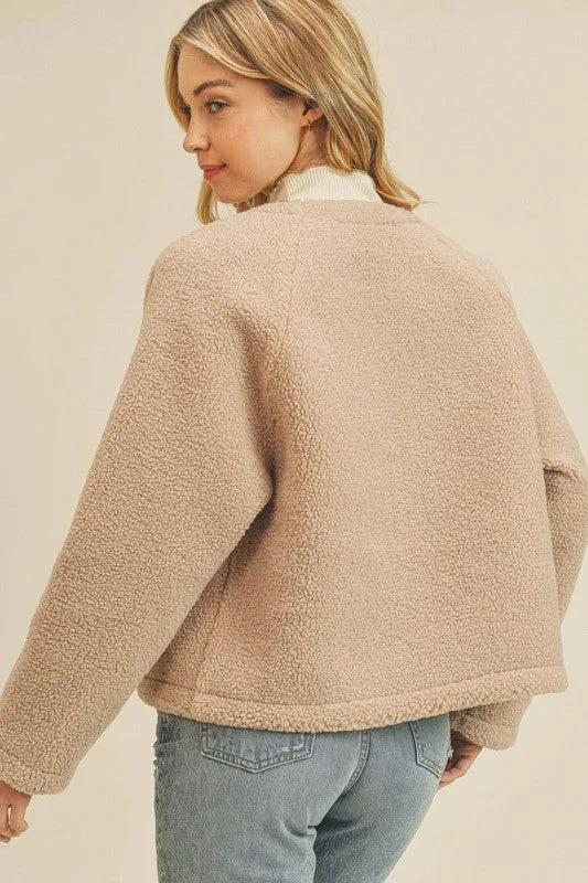 Beige Fleece Jacket