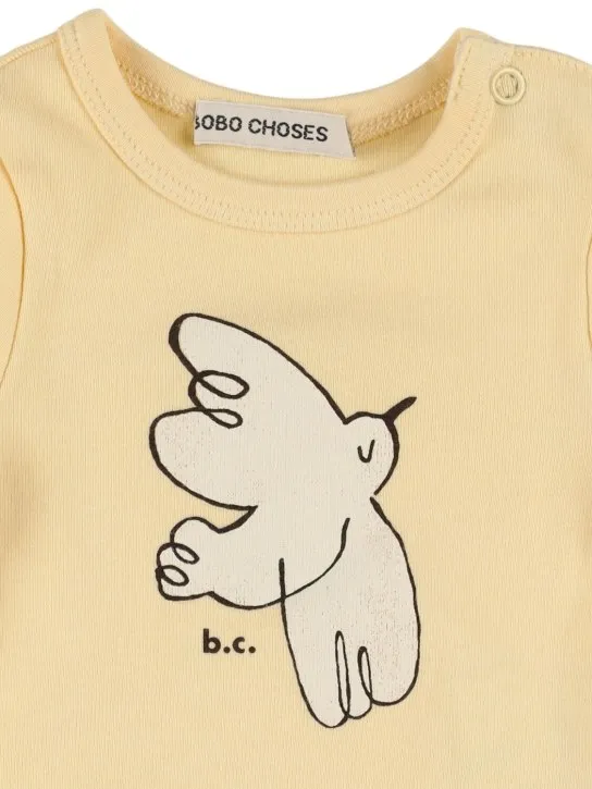 Bobo Choses   Bird print organic cotton bodysuit 