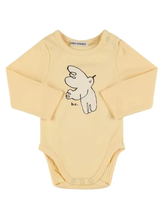 Bobo Choses   Bird print organic cotton bodysuit 