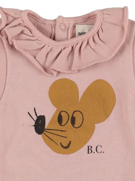 Bobo Choses   Mouse print organic cotton bodysuit 