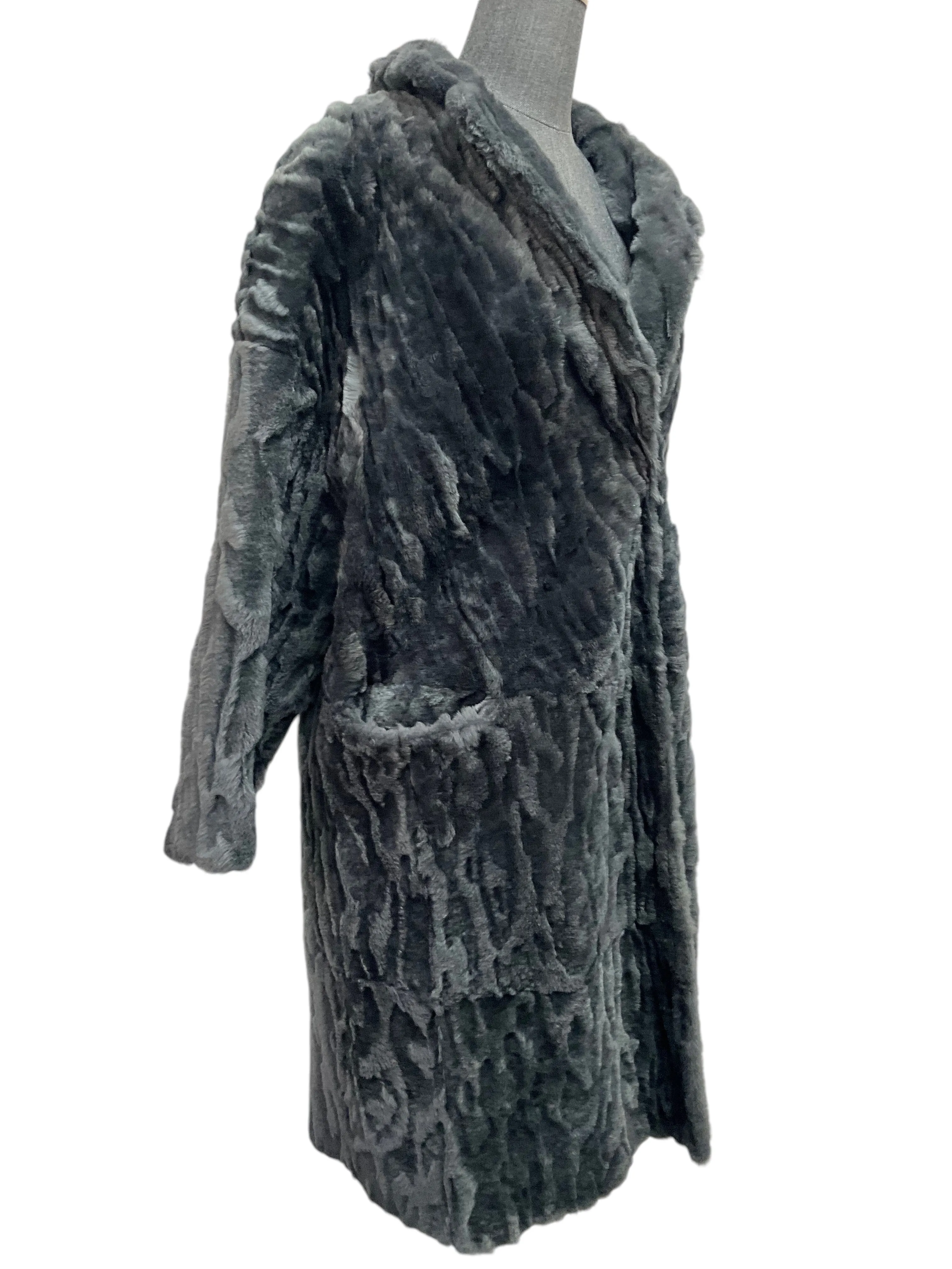 BRUNELLO CUCINELLI Sheepskin Reversible Coat Size S