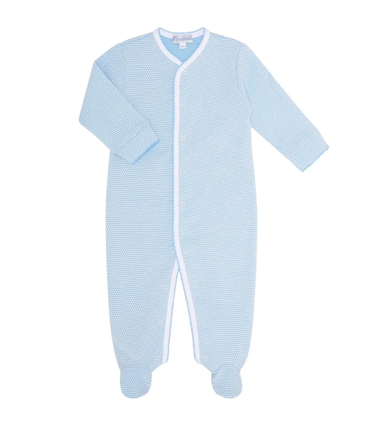 Bubble Baby Footie - Blue