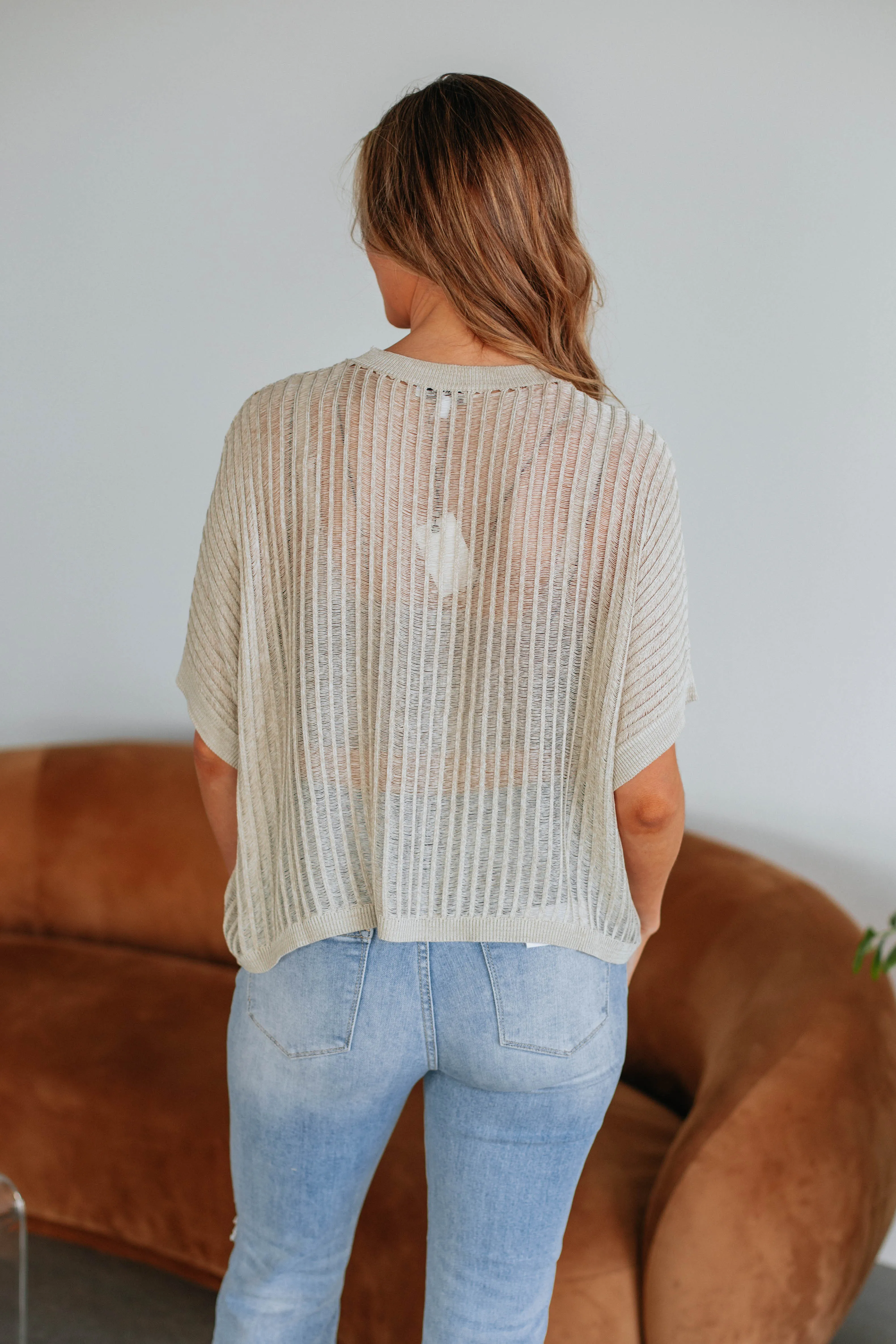 Cali Knit Top - Sand
