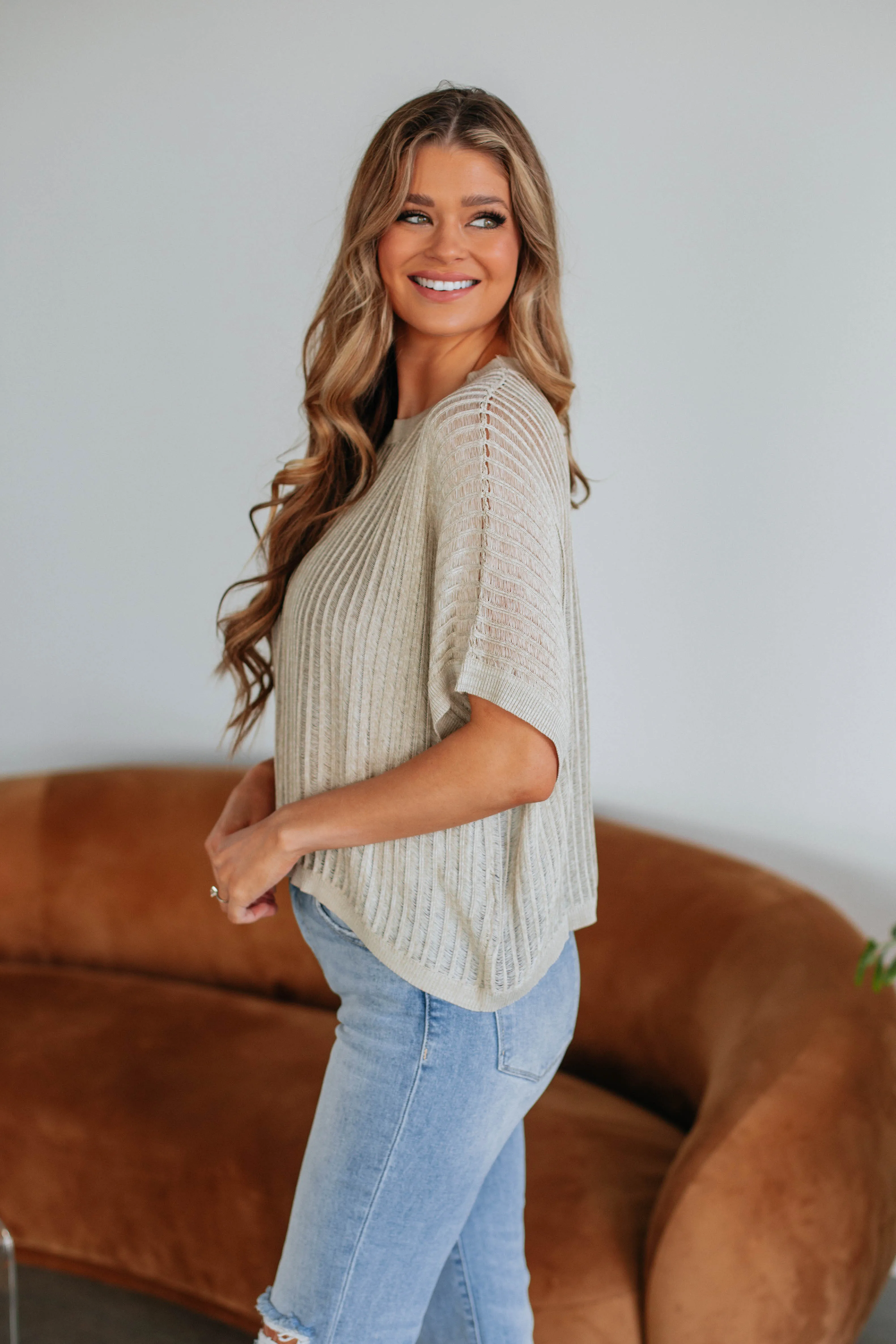 Cali Knit Top - Sand