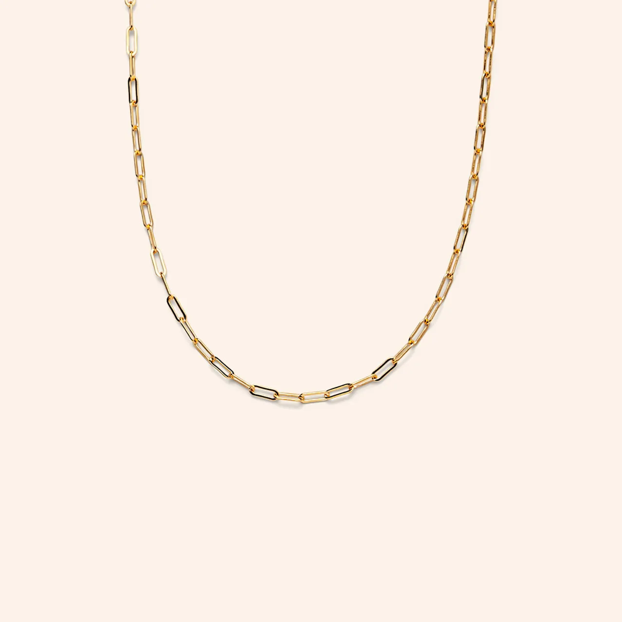 Corrine Paperclip Layering Necklace in Gold-Filled