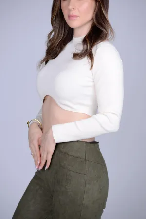 Crop knit top