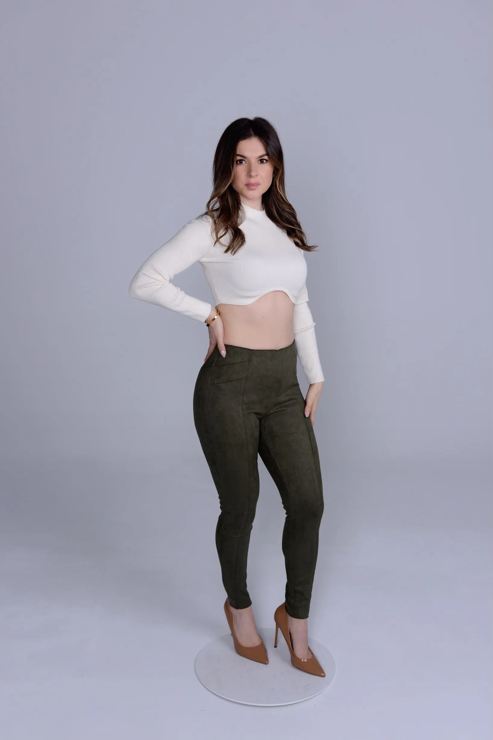 Crop knit top