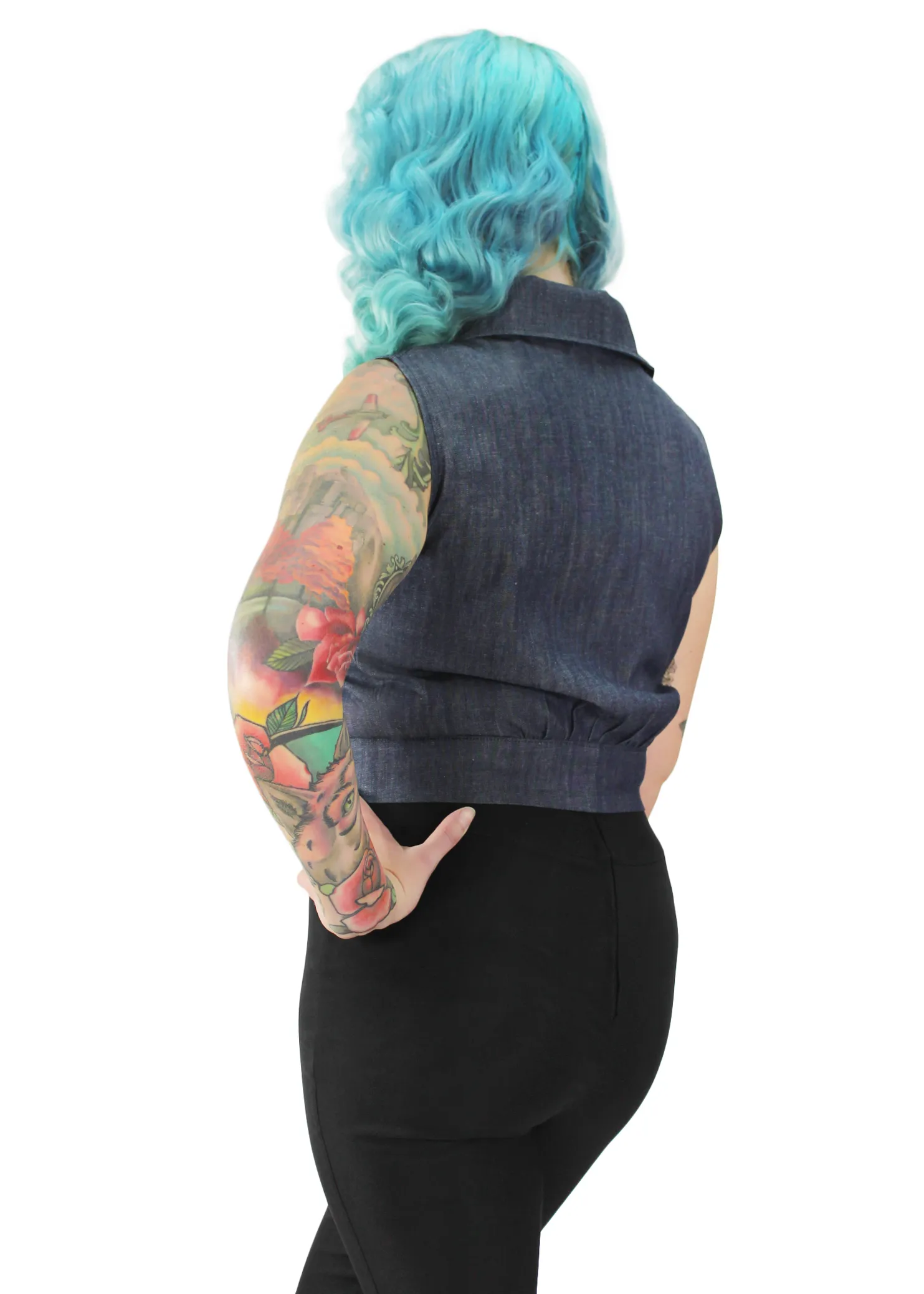 Denim Knot Top #HDKT