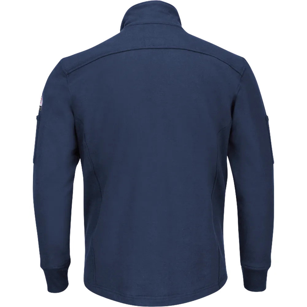 FLEECE FR FULL ZIP JACKET - NV-Navy | Bulwark SEZ2