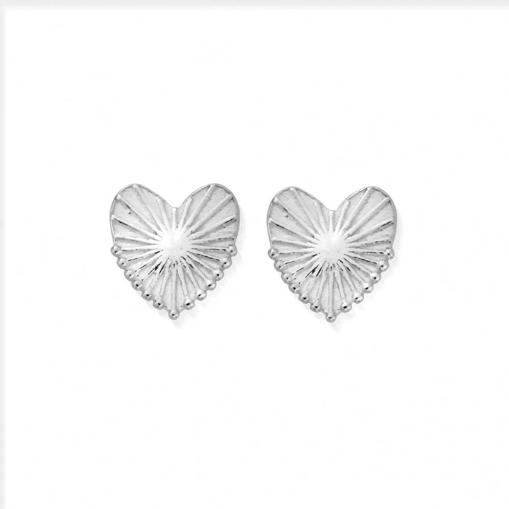 Glowing Beauty Stud Earrings - Silver - SEST3216