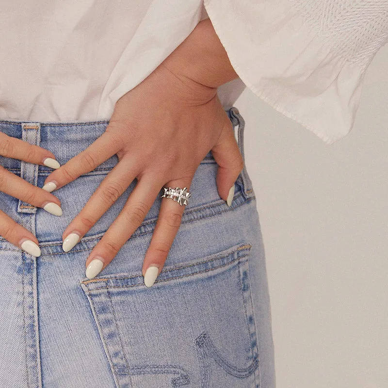 Glowing Crown Ring Open Design