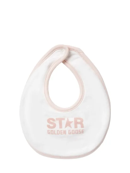 Golden Goose   Star cotton bodysuit, bib &amp; bath set 