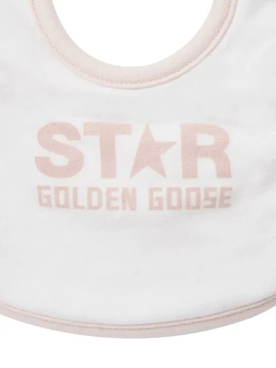 Golden Goose   Star cotton bodysuit, bib &amp; bath set 