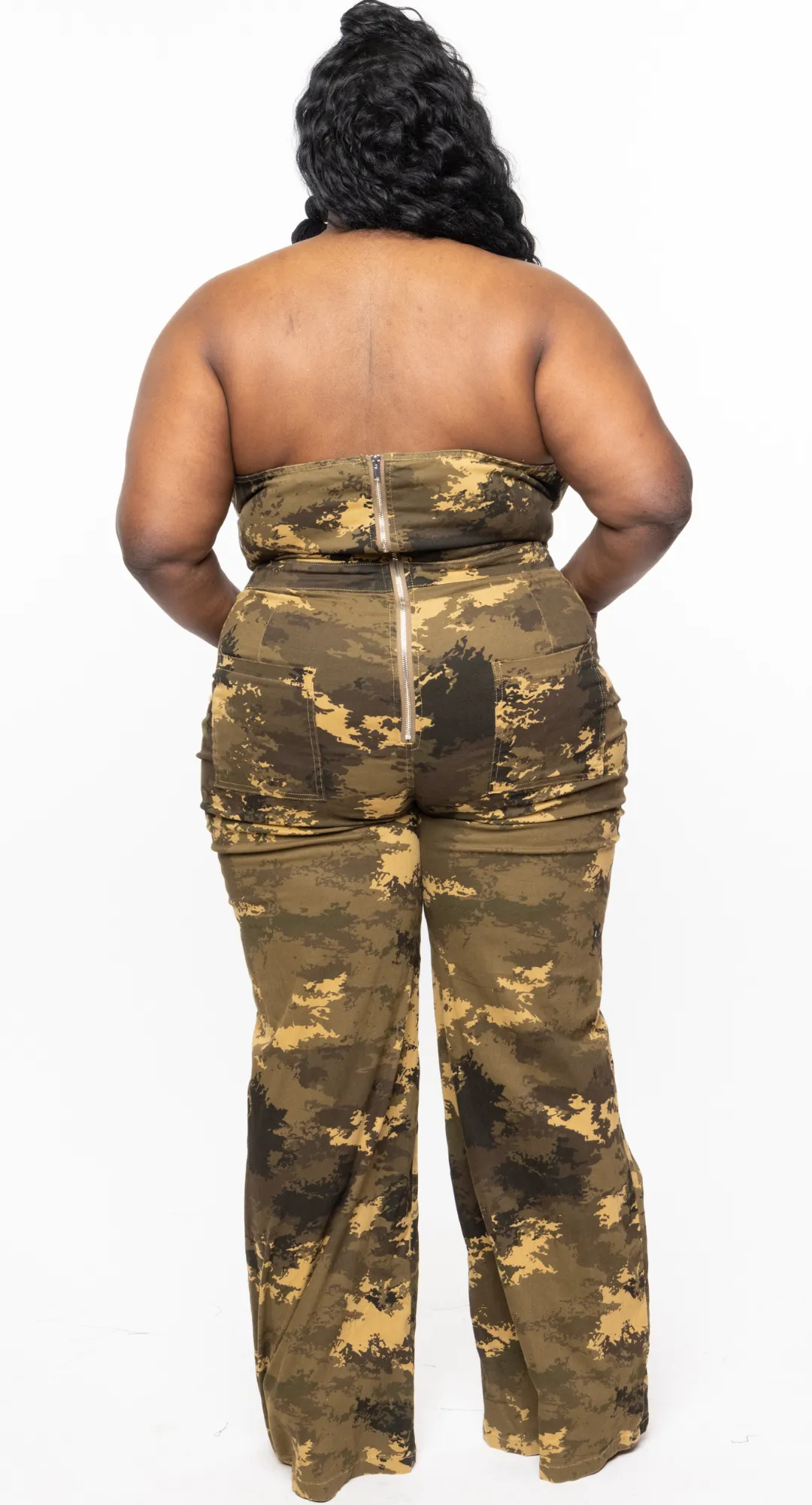 Incognito Plus Army  Jumpsuit