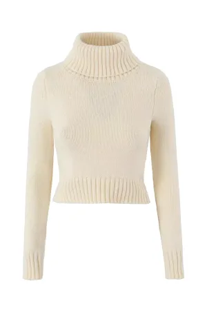 'Jenna' Turtleneck Knitted Long-Sleeved Sweater (2 Colors)