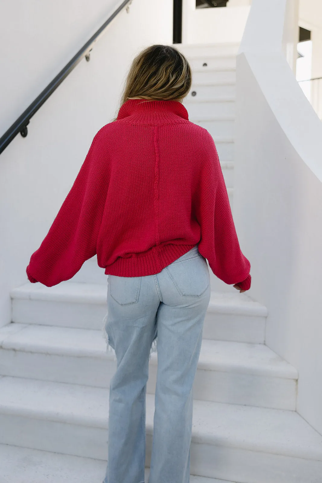 Magnolia Pearl Sweater - Candy Apple