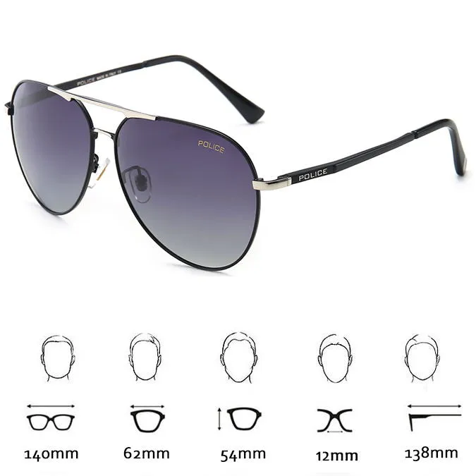 Men's Polarized Police Sunglasses 8 Colors With Box