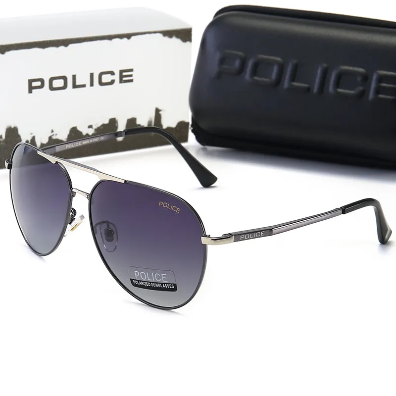 Men's Polarized Police Sunglasses 8 Colors With Box