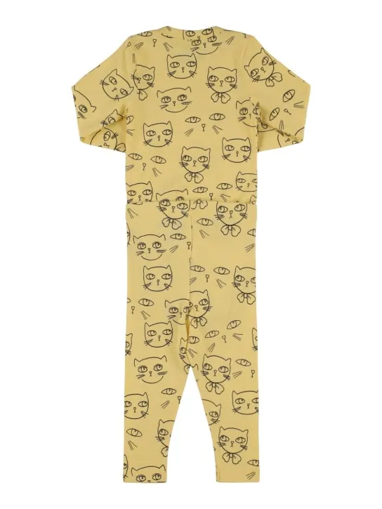 Mini Rodini   Printed stretch cotton bodysuit &amp; pants 