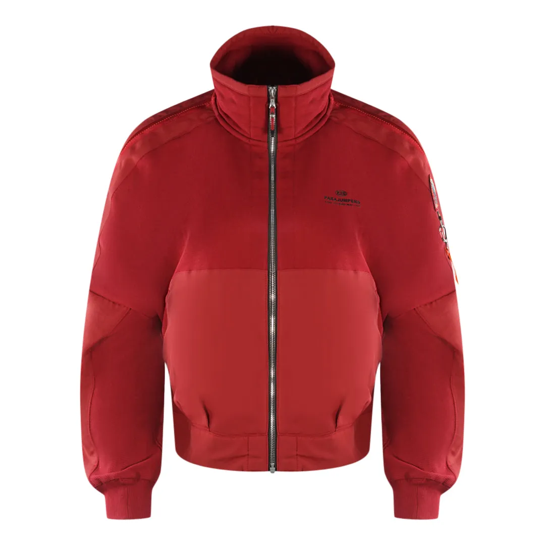 Parajumpers Jadie Rio Red Zip Up Jumper