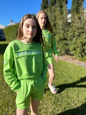 Patch Logo Terry Shorts - Green