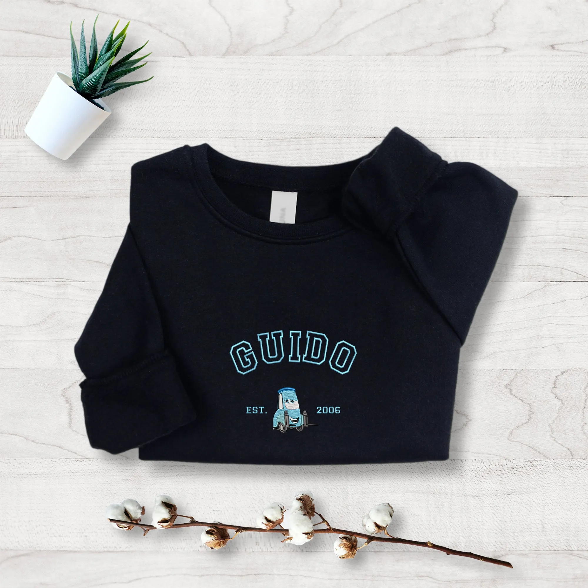 Personalized Disney Cars Guido Embroidered Youth Sweatshirt
