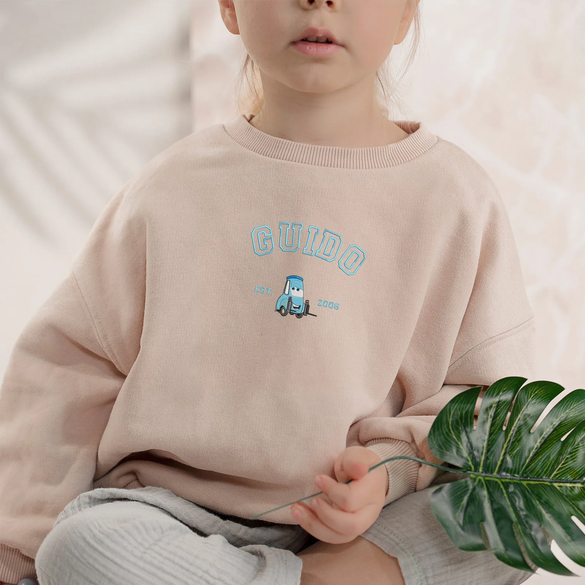Personalized Disney Cars Guido Embroidered Youth Sweatshirt