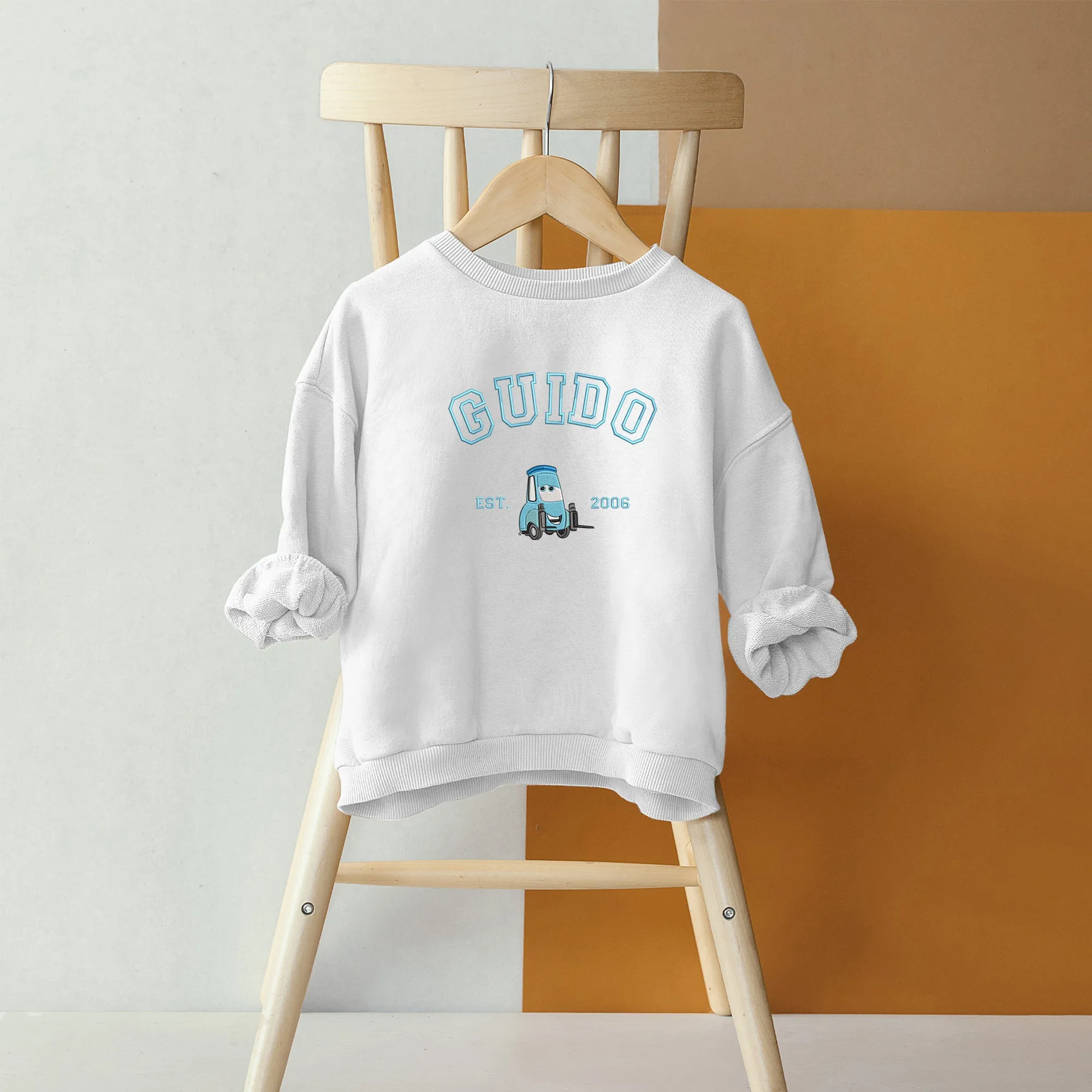 Personalized Disney Cars Guido Embroidered Youth Sweatshirt