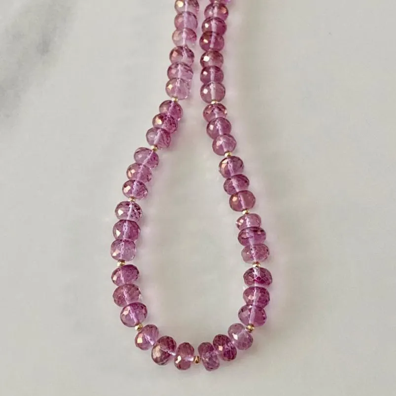 Pink Quartz Necklace - Kari