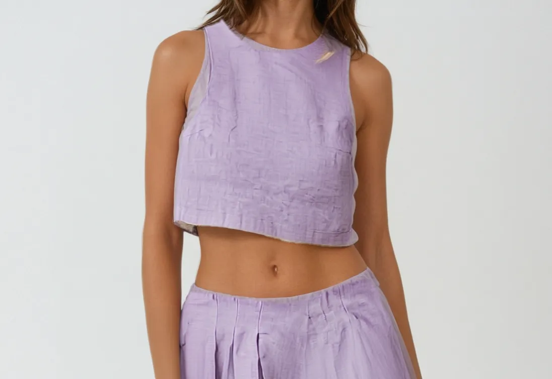 Purple Crop Top