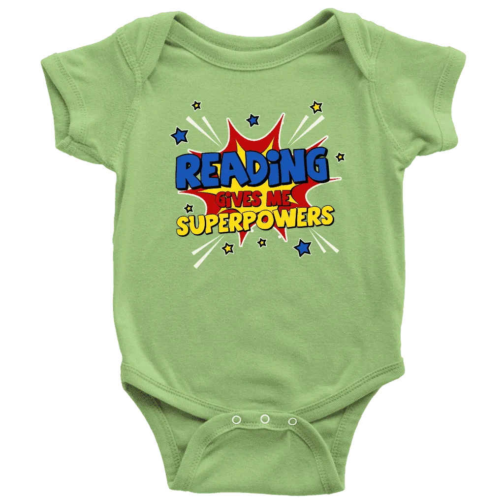 ''Reading gives me''BABY BODYSUITS