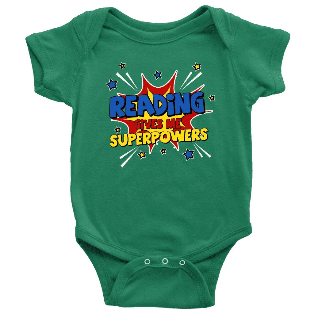 ''Reading gives me''BABY BODYSUITS