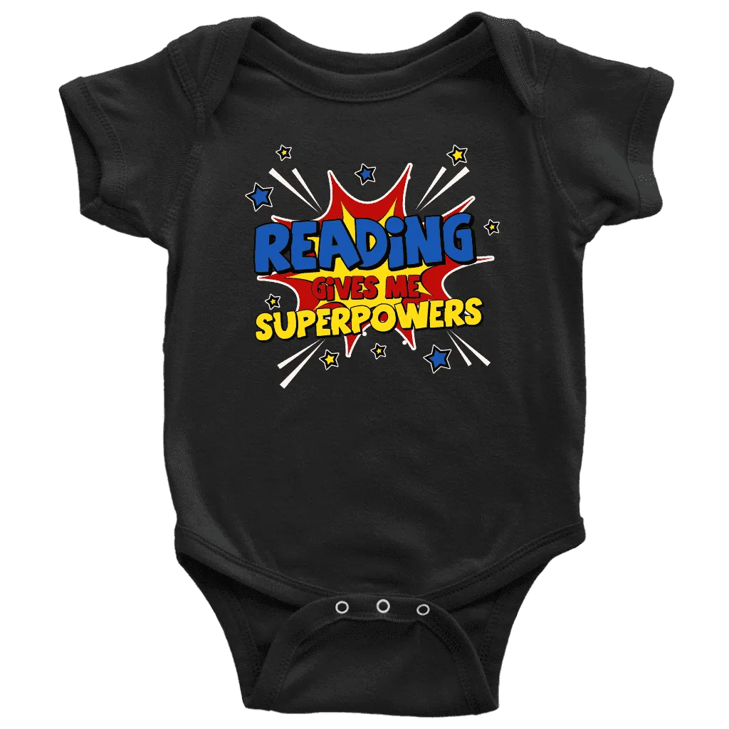 ''Reading gives me''BABY BODYSUITS