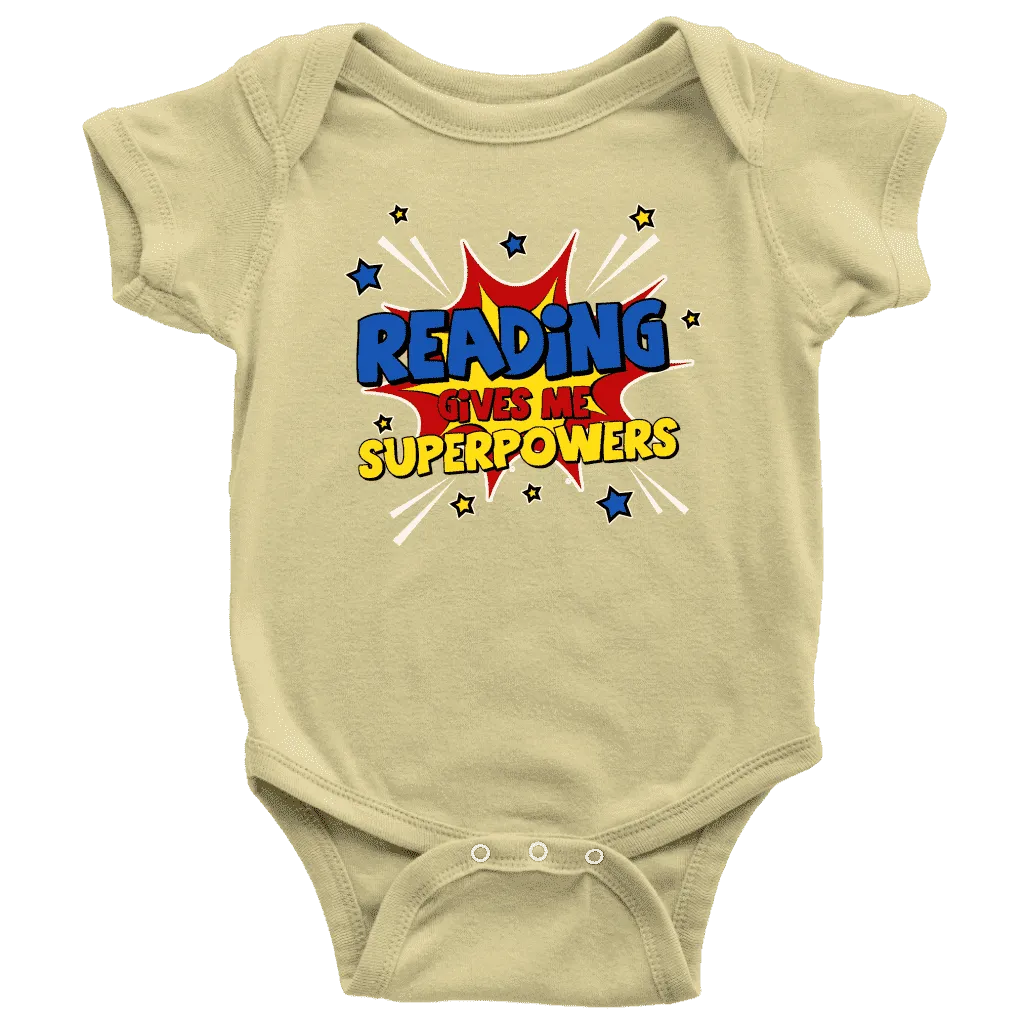 ''Reading gives me''BABY BODYSUITS
