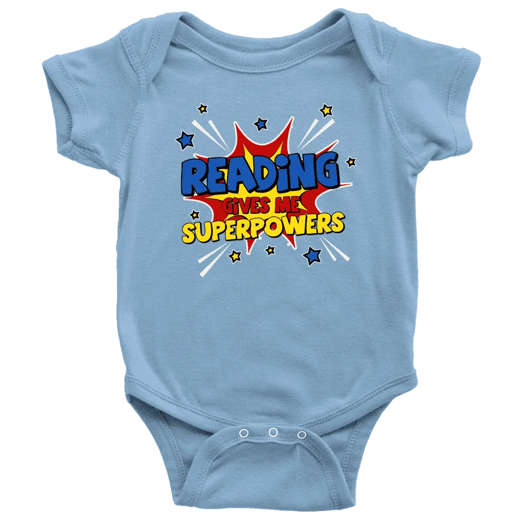 ''Reading gives me''BABY BODYSUITS