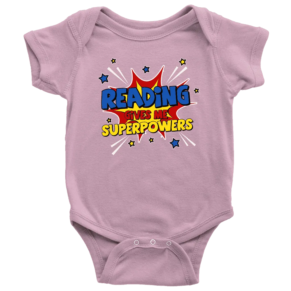 ''Reading gives me''BABY BODYSUITS