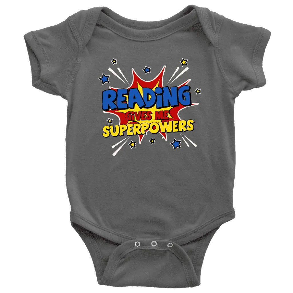 ''Reading gives me''BABY BODYSUITS