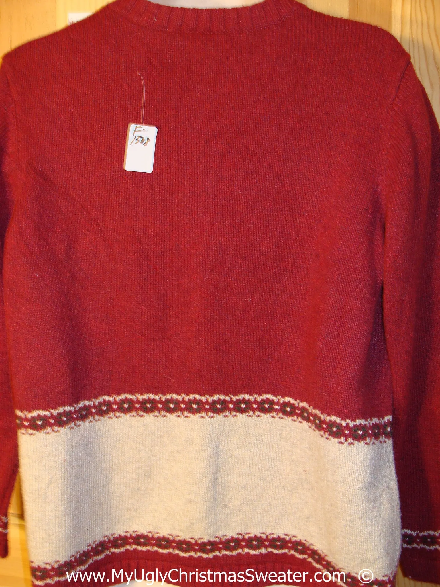 Red Snowman Themed Festive Christmas Sweater